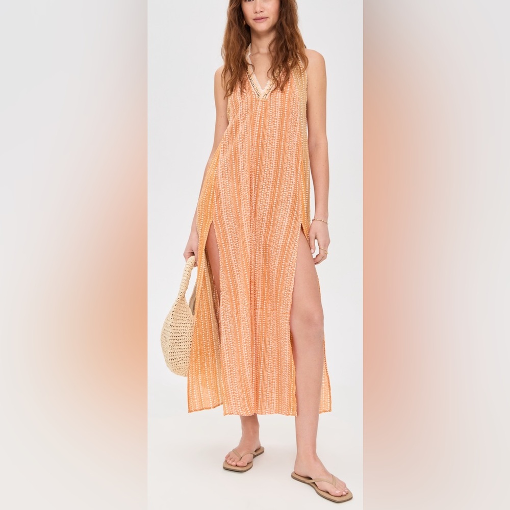 Poupette St. Barth Nava stripe coverup